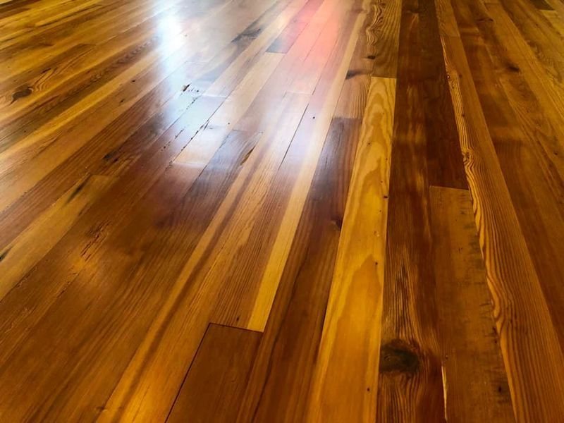 Heart pine refinish