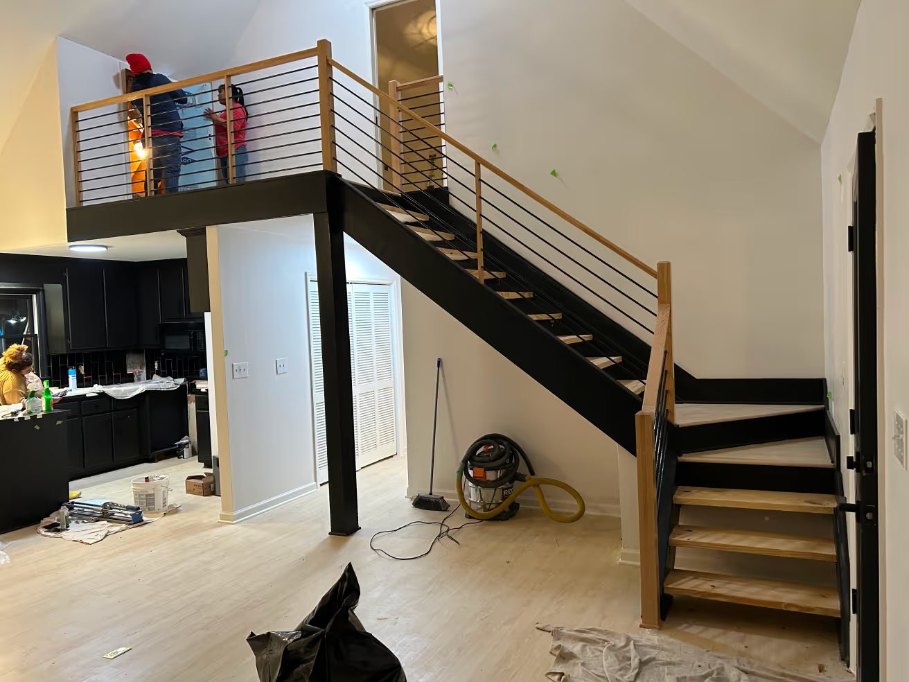 Modern staircase and loft